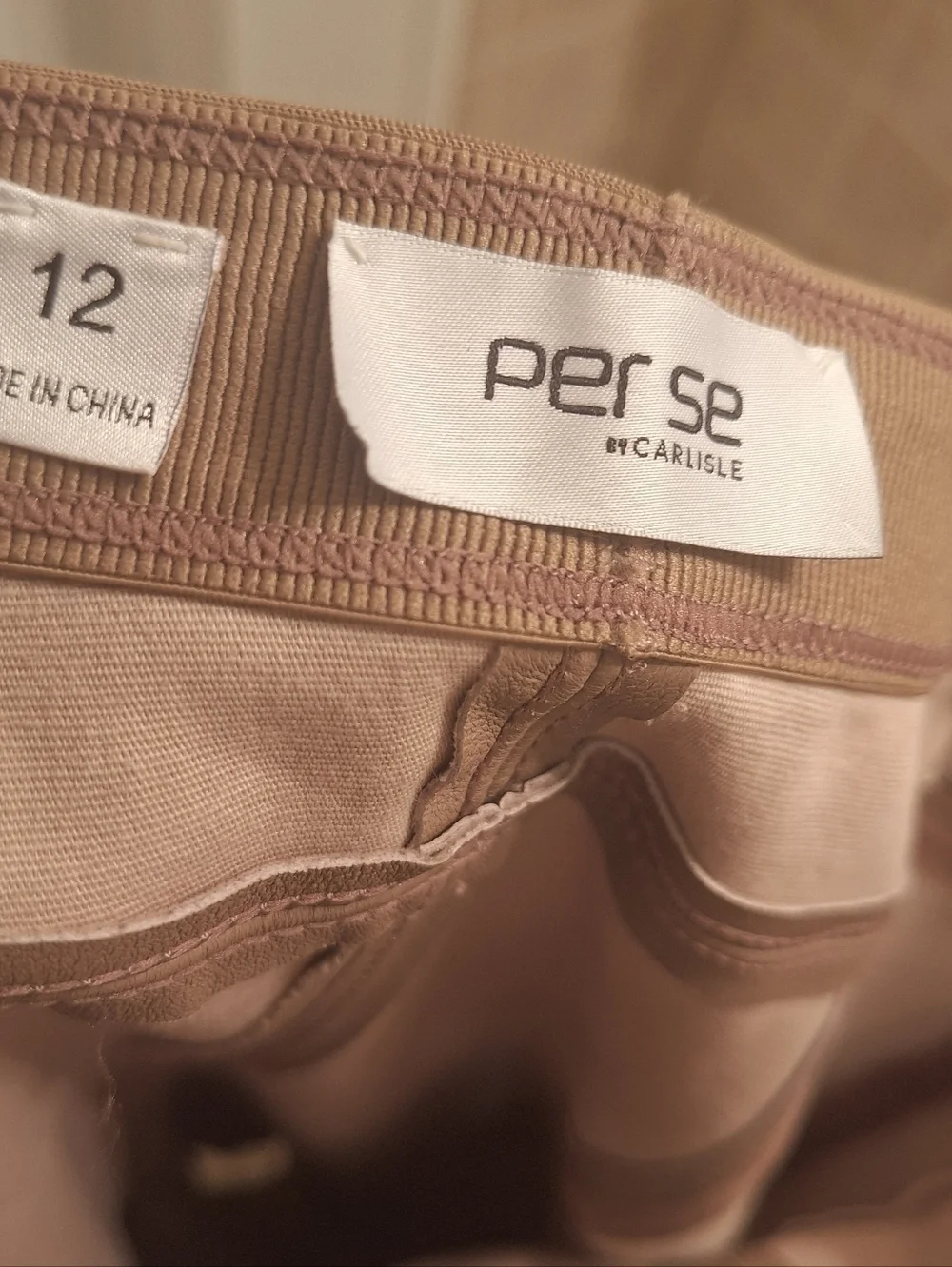 Per Se genuine Suede Leather Pull On Pants Size 12
